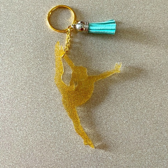 Hand Crafted Accessories - Handmade Gymnast Keychain